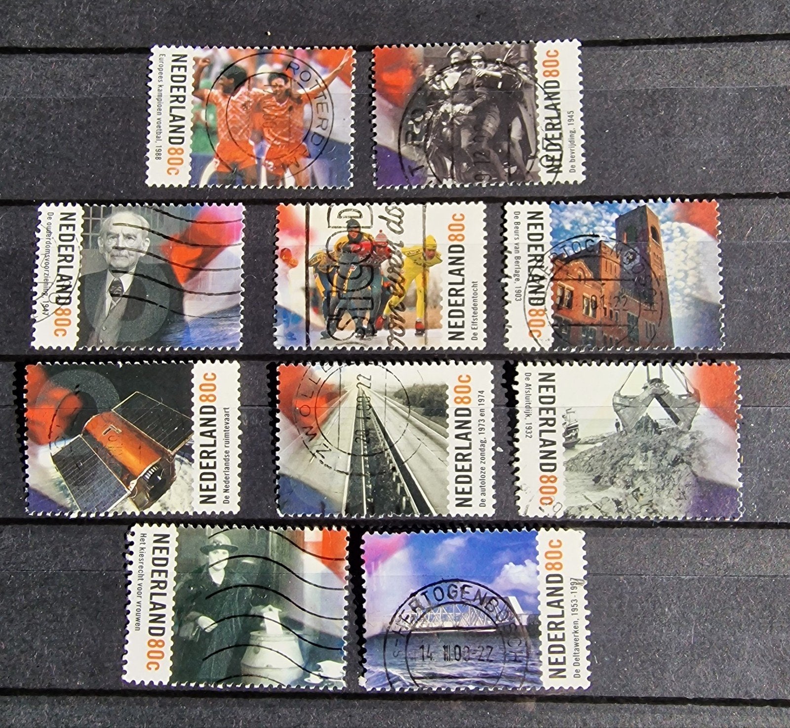kv1197 Nederlandpostzegels - Diverse thema's (80 cent), Ophalen of Verzenden, Na 1940, Gestempeld
