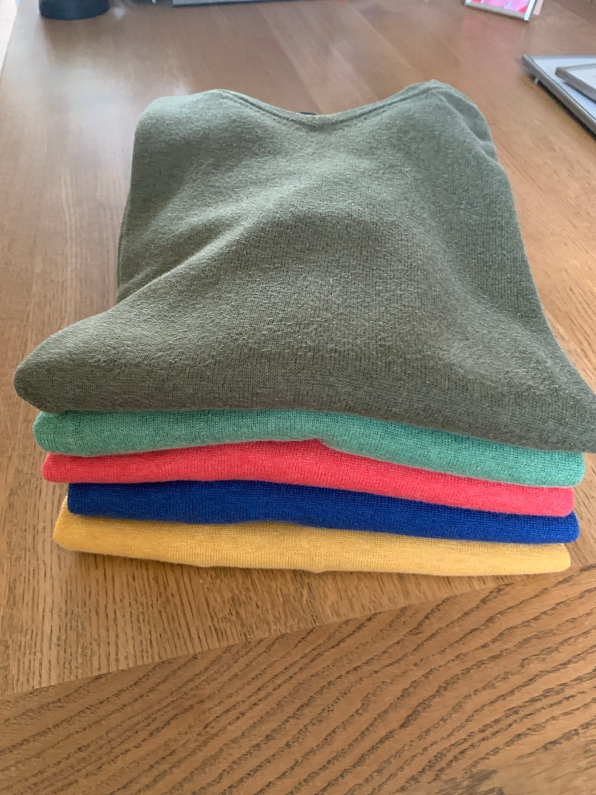 5 heren truien van R1854, maat M, 100% katoen, Ophalen of Verzenden, Zo goed als nieuw, Maat 48/50 (M), Meerkleurig