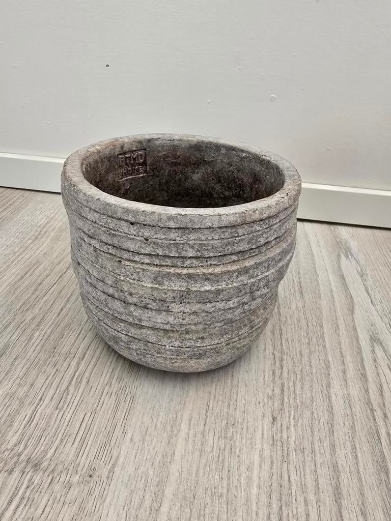 PTMD HOME, Tuin en Terras, Bloempotten, Aardewerk, Minder dan 40 cm, Minder dan 25 cm, Rond, Ophalen