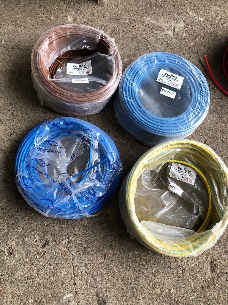 Installatie draad stroomkabel 6mm2 koper Voiflex ASCable etc, Doe-het-zelf en Verbouw, Elektra en Kabels, Ophalen, Zo goed als nieuw