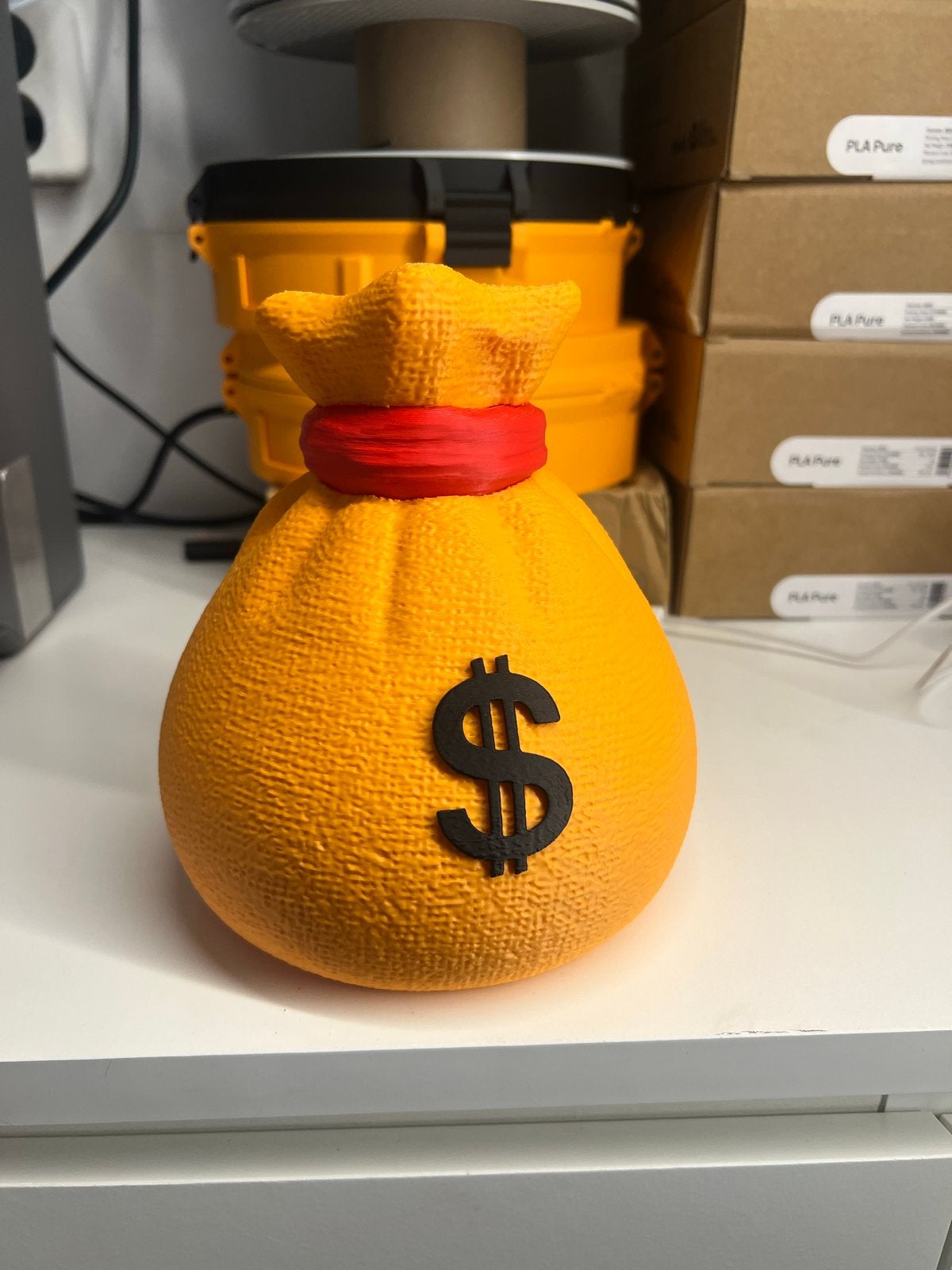 Geldzak spaarpot - 3D geprint, Ophalen of Verzenden, Nieuw, Kunststof, Overige thema's