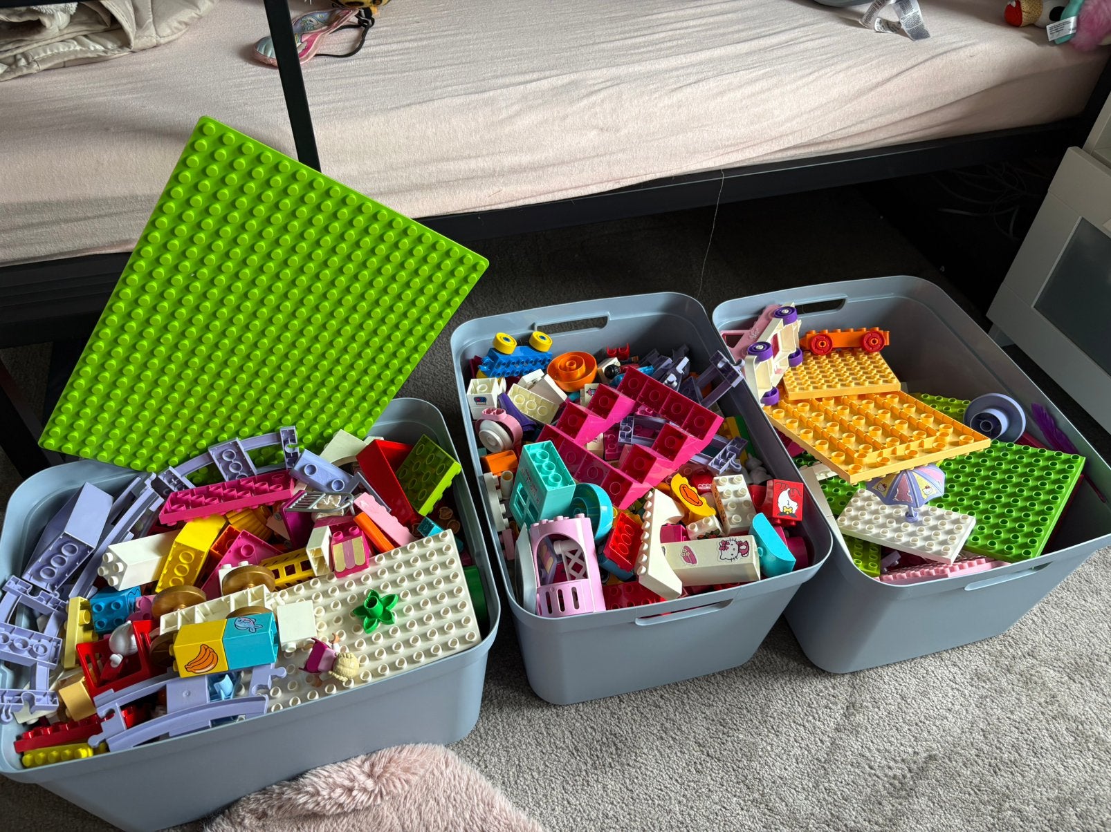 2 volle boodschappentassen met Duplo, Ophalen, Zo goed als nieuw, Duplo