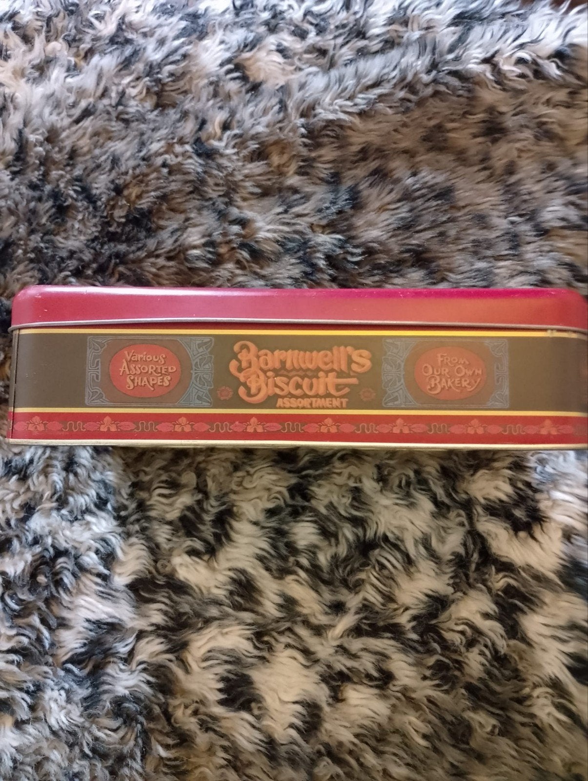 Vintage Barnwell's Biscuit Assortment Blikken Trommel, Verzamelen, Blikken, Ophalen of Verzenden, Zo goed als nieuw, Koek(jes)
