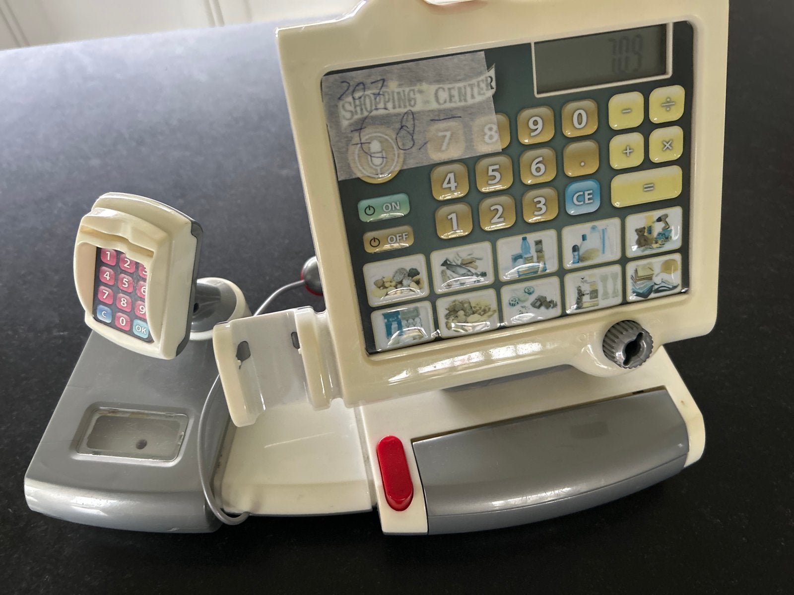 Speelgoed kassa met rekenmachine functie, Ophalen of Verzenden, Gebruikt, Jongen of Meisje