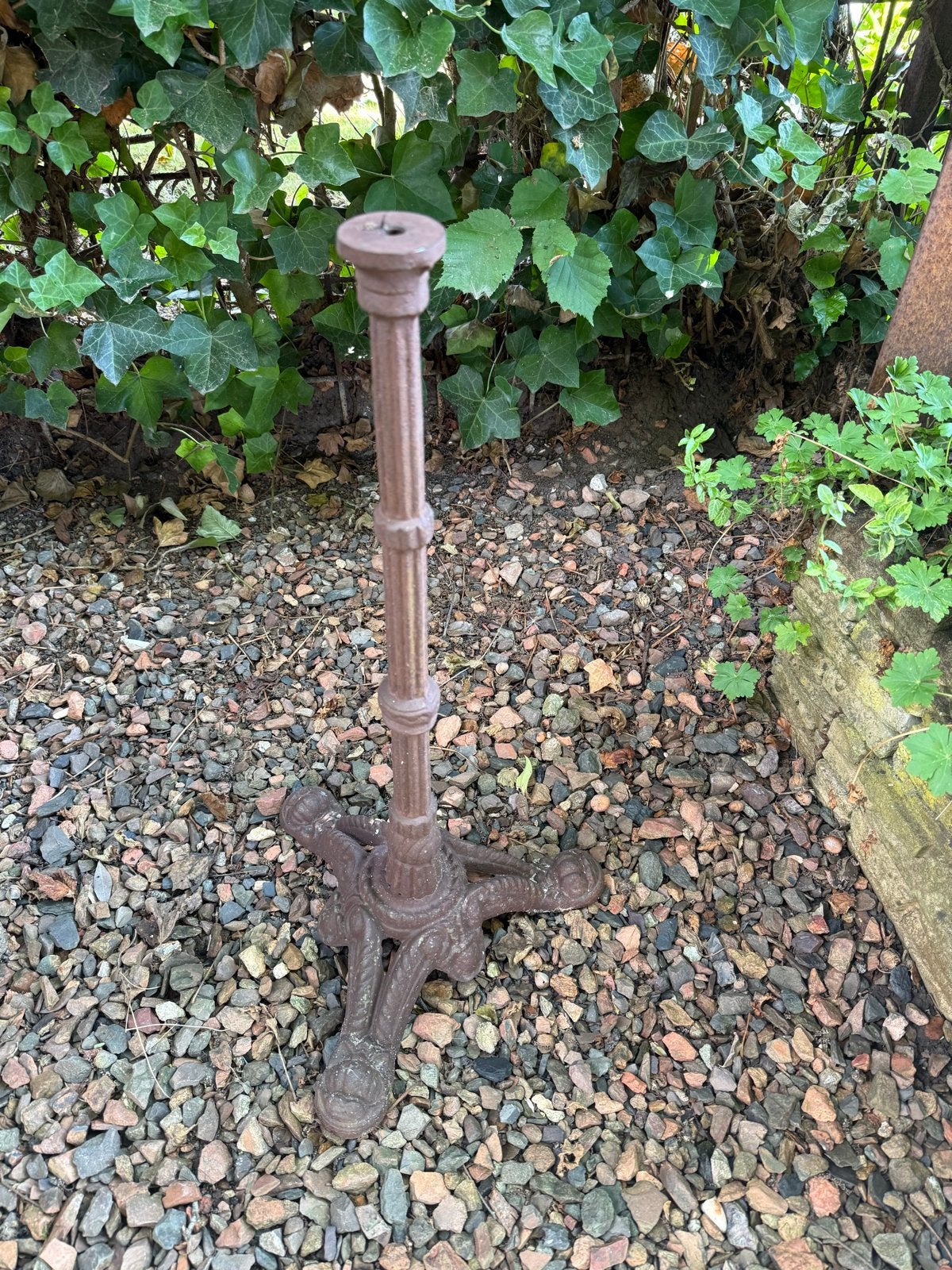 Antieke gietijzeren tafel poot, Ophalen, Tafelpoot, Minder dan 50 cm, Gebruikt