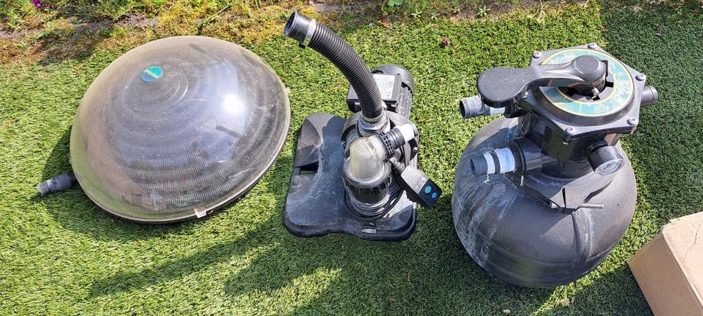 Zwembad pomp, filter en warmtebol merk Waterland., Ophalen, Gebruikt