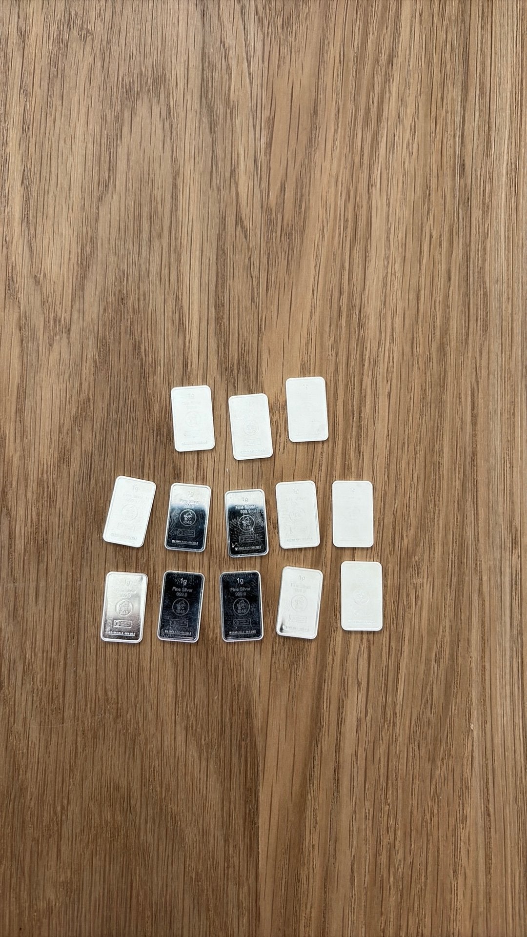 1 gram zilver Heimerle en Meule (nog 13x), Postzegels en Munten, Ophalen of Verzenden, Zilver