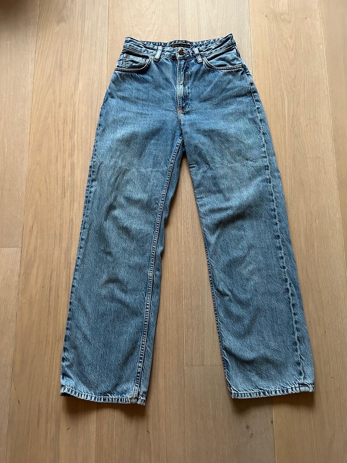 Nudie Jeans Co. spijkerbroek W27/L30, Ophalen, Zo goed als nieuw, Blauw, W27 (confectie 34) of kleiner