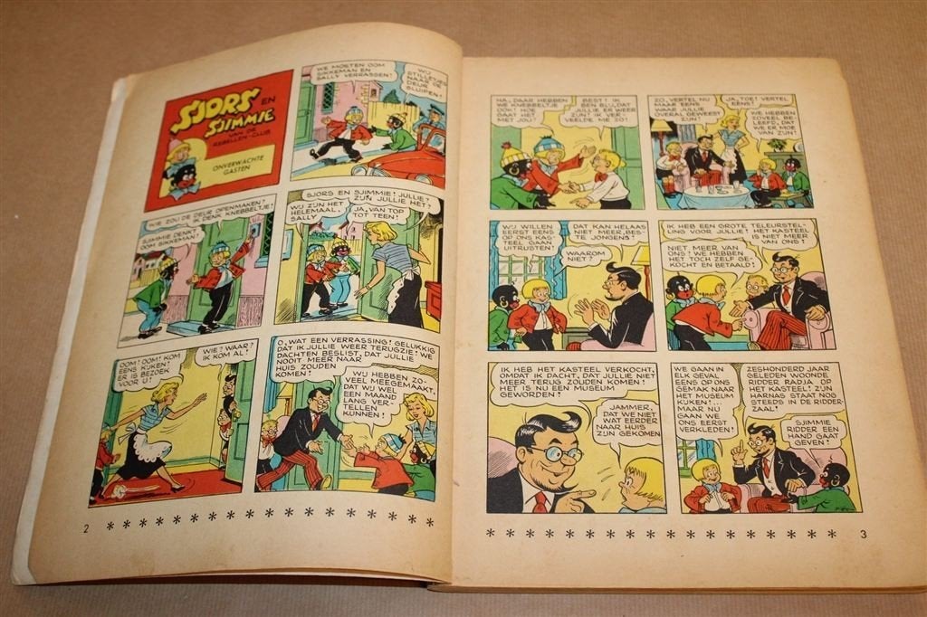 Sjors en Sjimmie 15 — Zwarte Ridder Vintage Strip 1959, Boeken, Stripboeken, Eén stripboek, Ophalen of Verzenden, Gelezen