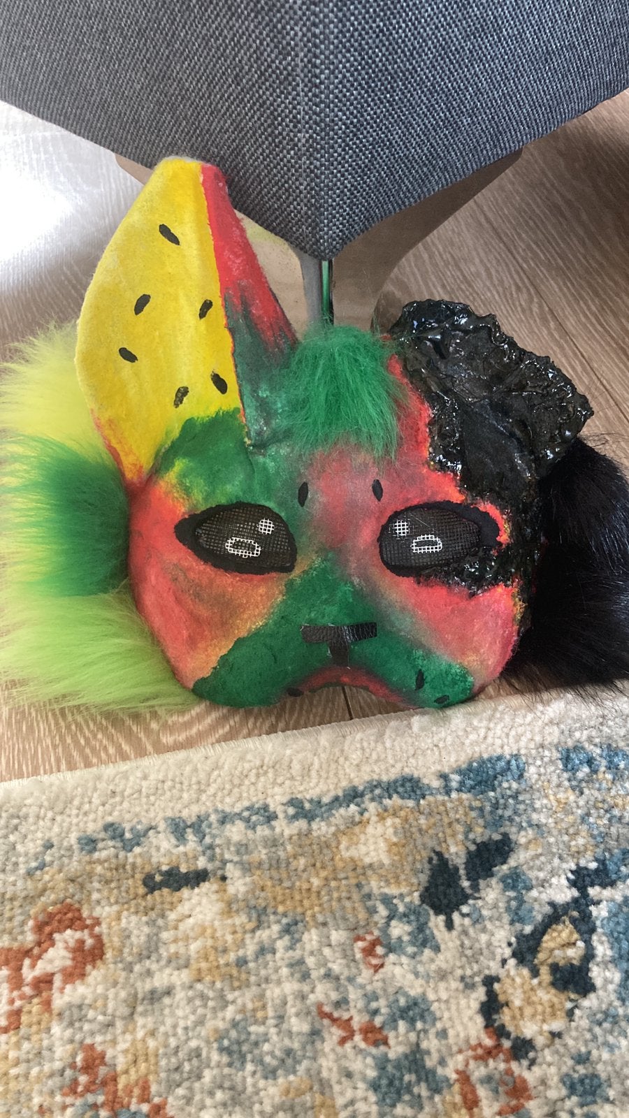 Therian mask premade, Ophalen of Verzenden, Nieuw, Accessoires
