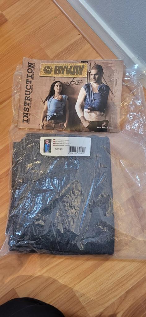 ByKay Draagdoek voor de pop - Donkerblauw denim, Kinderen en Baby's, Babydragers en Draagdoeken, Ophalen of Verzenden, Zo goed als nieuw