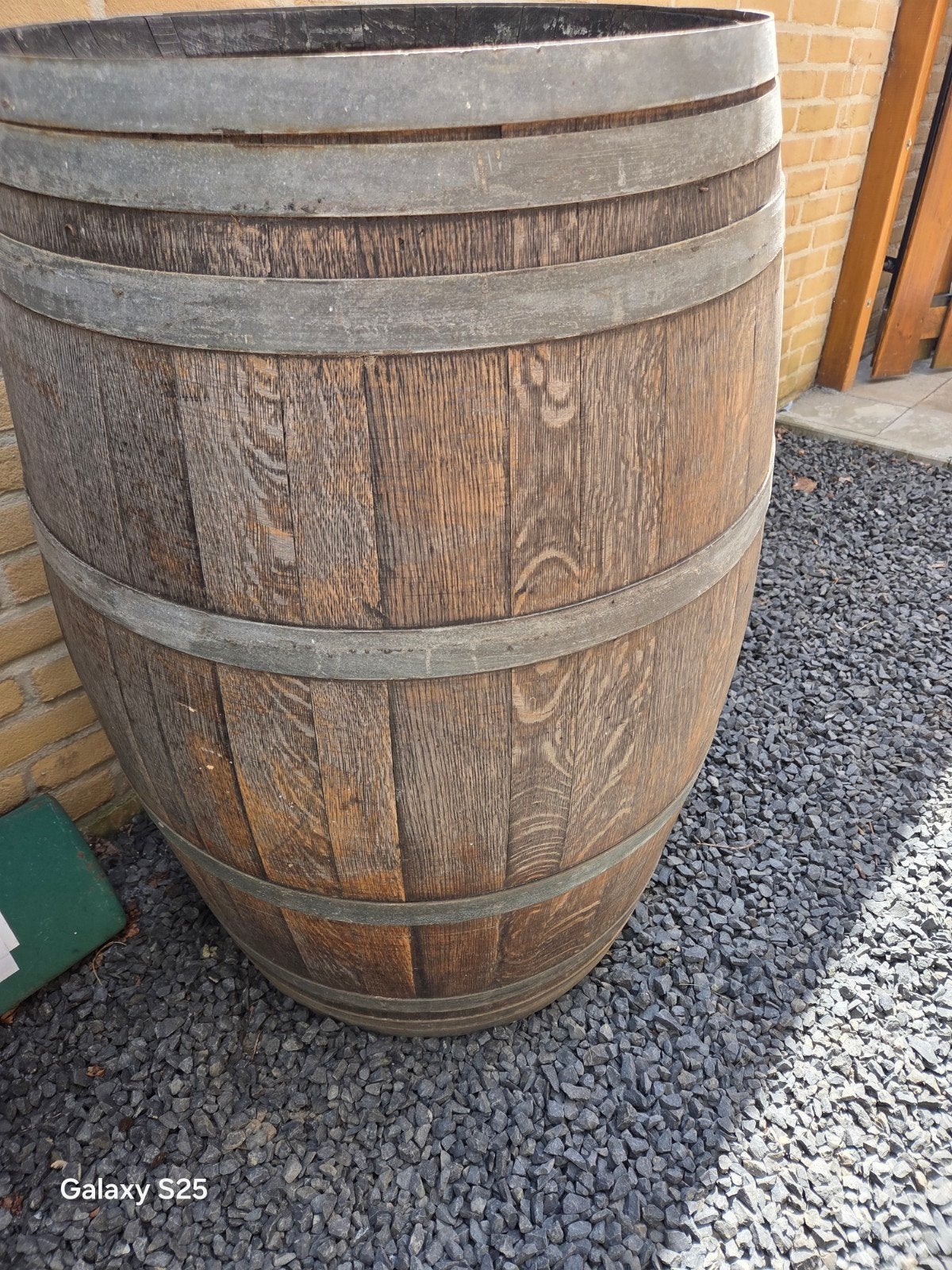 Decoratieve Wijnvat / Regenton - Eikenhout, Ophalen