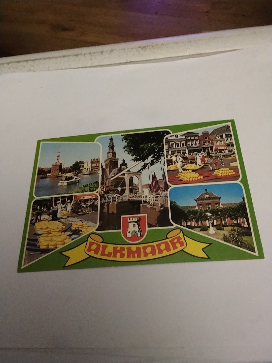 Vintage Ansichtkaart Alkmaar Holland - Kaasmarkt, Ophalen of Verzenden