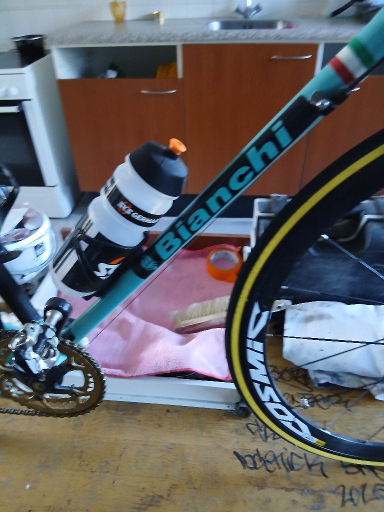 Bianchi jaren '90 racefiets - Marco Pantani Tribute, Velgrem, Versnellingen, Zo goed als nieuw, Ophalen