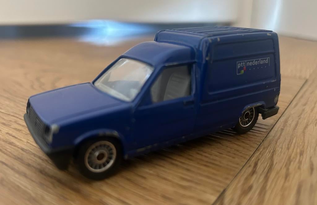 Solido - Renault Express - PTT Nederland, blauw! (1988), Hobby en Vrije tijd, Ophalen of Verzenden, Gebruikt, Auto, Solido