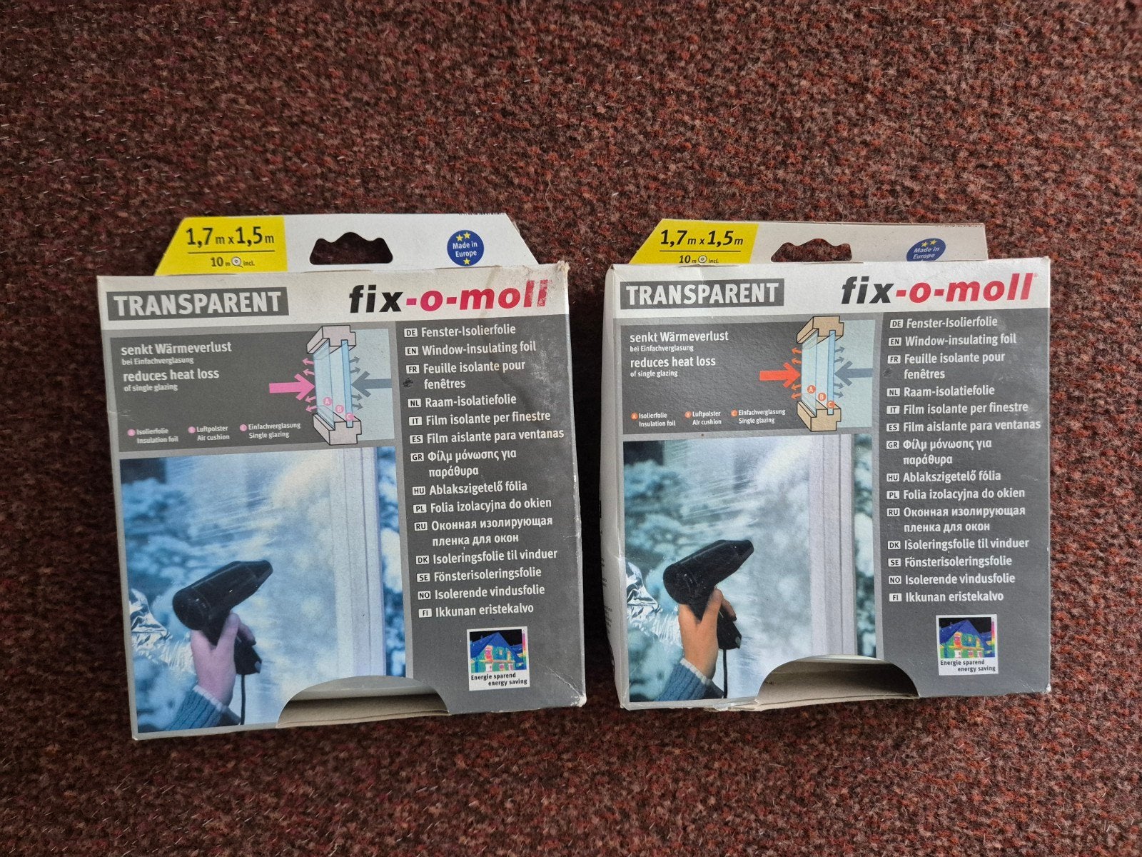 Fix-o-moll Raamisolatiefolie - Transparant, Minder dan 4 cm, Overige materialen, Nieuw, Ophalen of Verzenden