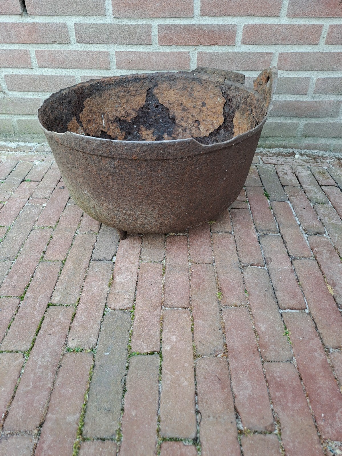 IJzeren "heksenketel", Ophalen, Rond, Metaal, Minder dan 30 cm