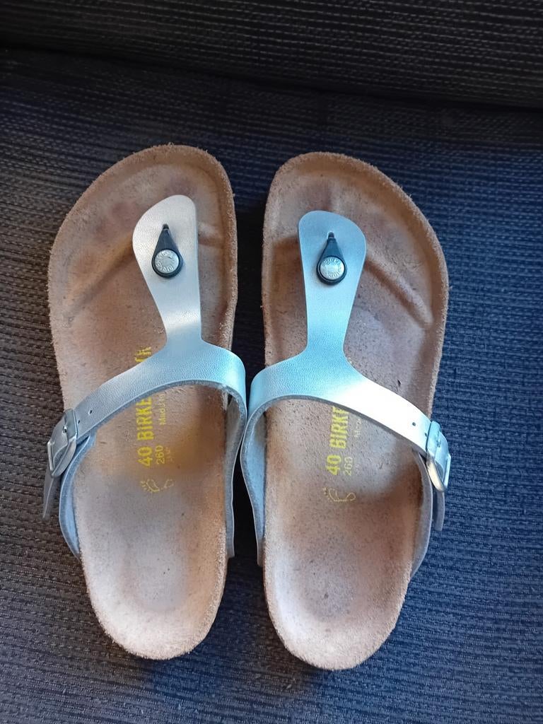 Birkenstock slippers maat 40, Ophalen of Verzenden, Zo goed als nieuw, Meisje, Overige typen