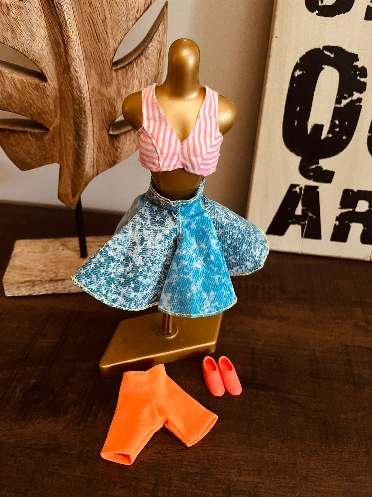 Vintage barbie outfit all american fashion set, Ophalen of Verzenden, Gebruikt, Barbie