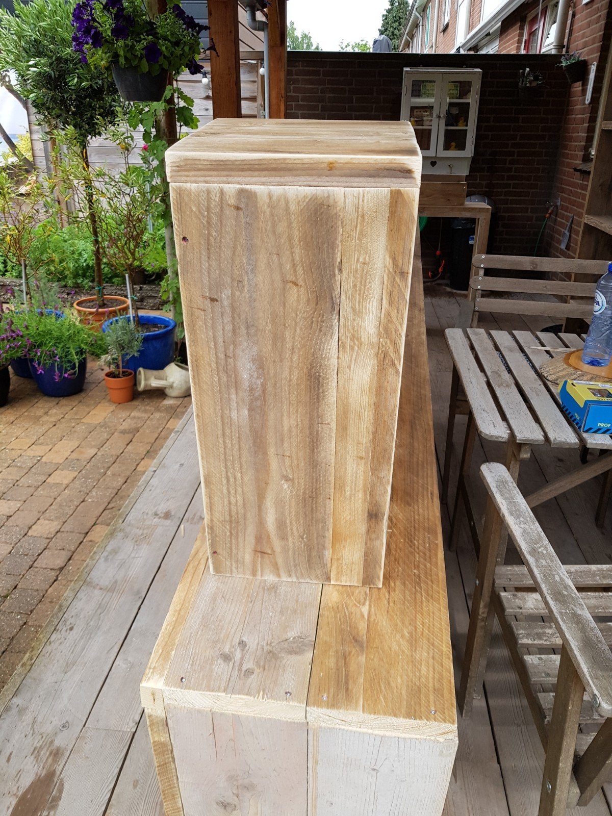 Zuilen steigerhout, Ophalen, Nieuw