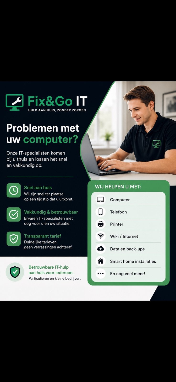 Computer hulp, Ophalen