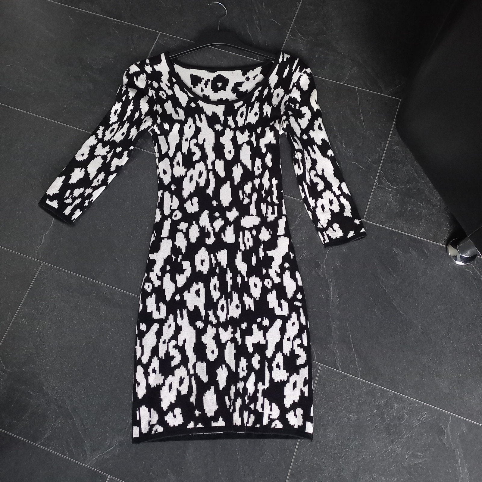 warme gebreide jurk maat S koopje nu, Kleding | Dames, Ophalen of Verzenden, Zo goed als nieuw, Maat 36 (S), Knielengte
