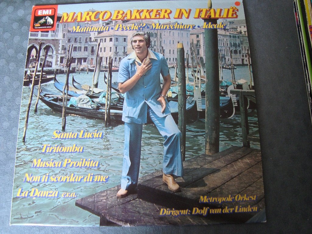 Marco bakker in italië, Ophalen of Verzenden, Zo goed als nieuw, 12 inch, Levenslied of Smartlap