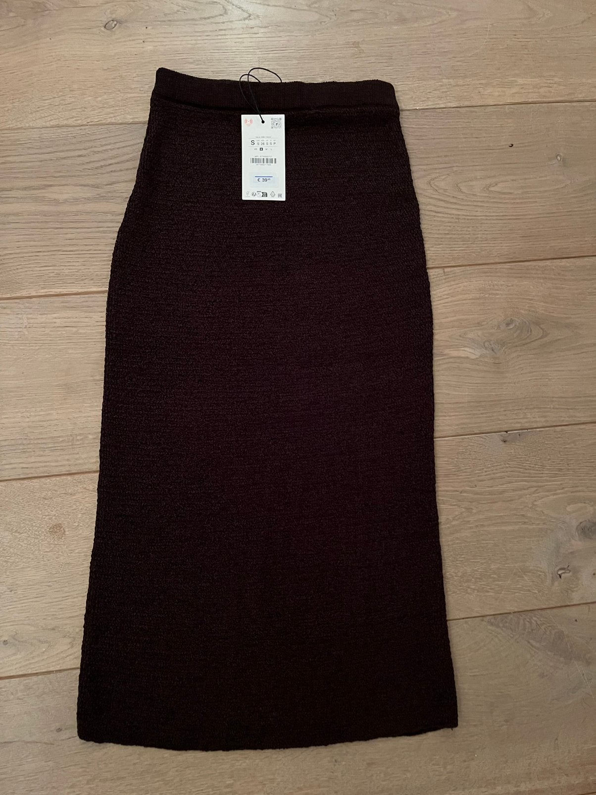 Zara rok donkerbruin maat S NIEUW!, Bruin, Nieuw, Ophalen of Verzenden, Maat 36 (S)