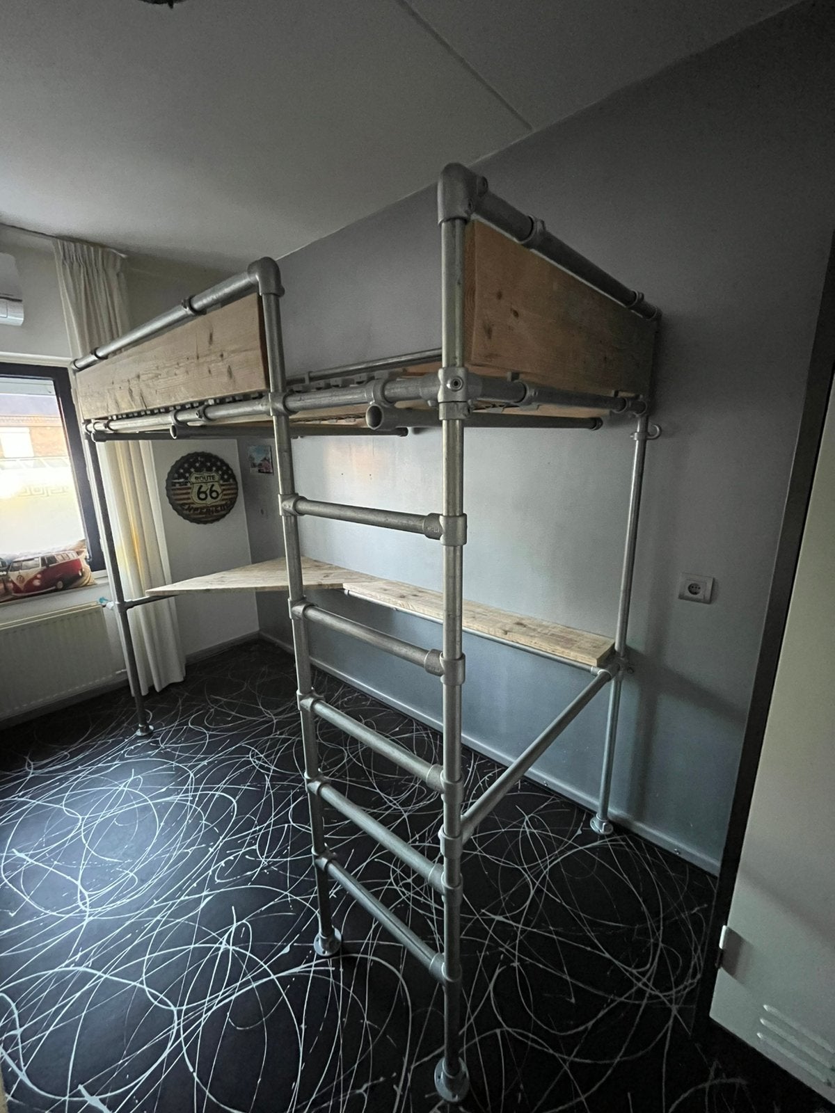 Hoogslaper (Bed) ZIE BESCHIJVING!!!, 100 cm, Hoogslaper, Eenpersoons, 210 cm