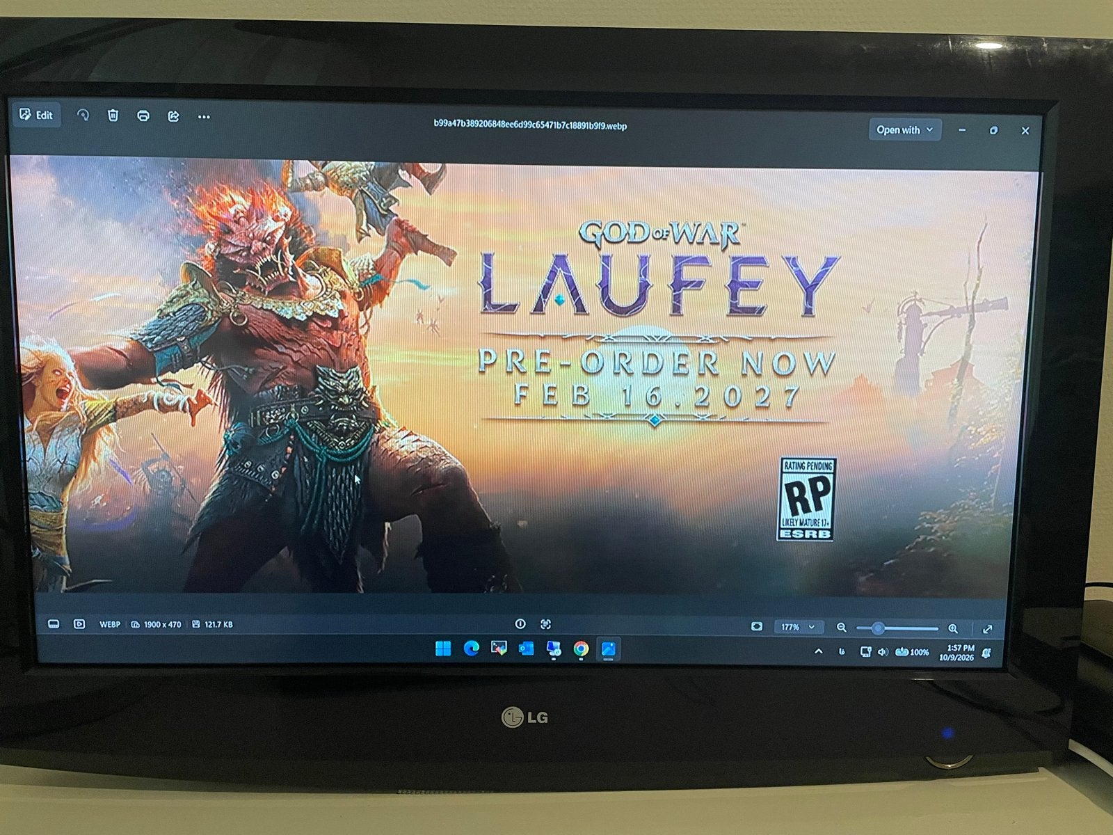 LG LCD TV 32” met afstandsbediening, Gebruikt, 50 Hz, LG, HD Ready (720p)
