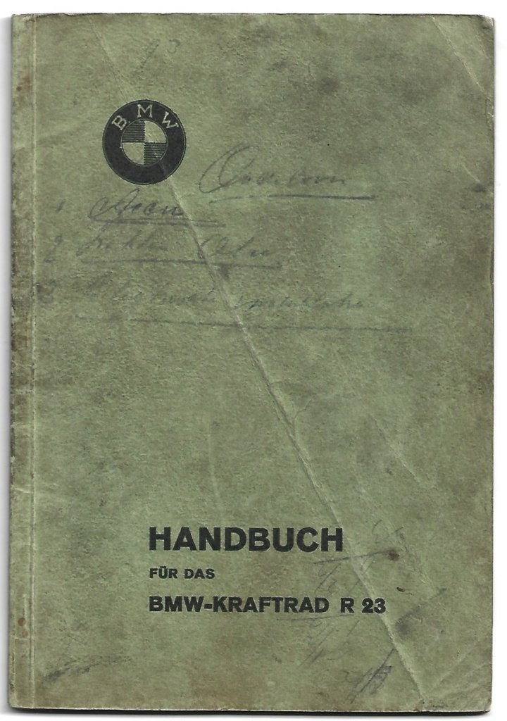 BMW R23 Handbuch Handboek 1939 motor (R23), Verzenden, BMW
