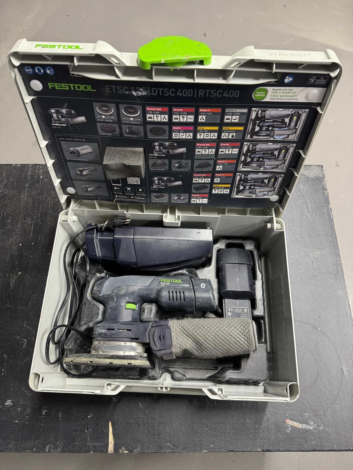 Festool ETSC 125 Accu Schuurmachine in Systainer, Doe-het-zelf en Verbouw, Ophalen, Gebruikt, Minder dan 600 watt, Overige typen