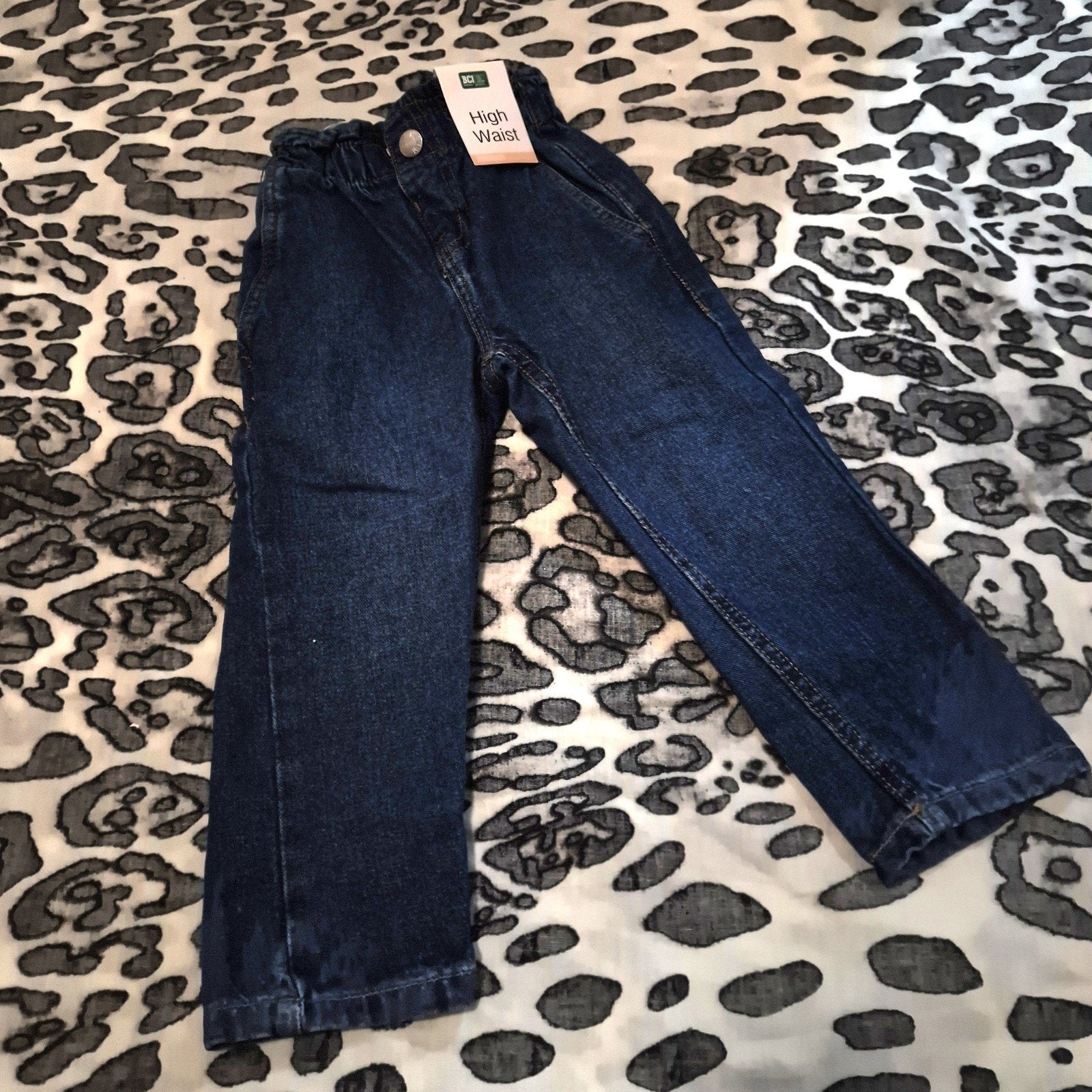 High Waist Spijkerbroek Zeeman - Nieuw met kaartje -Maat 104, Ophalen of Verzenden, Nieuw, Blauw, W27 (confectie 34) of kleiner