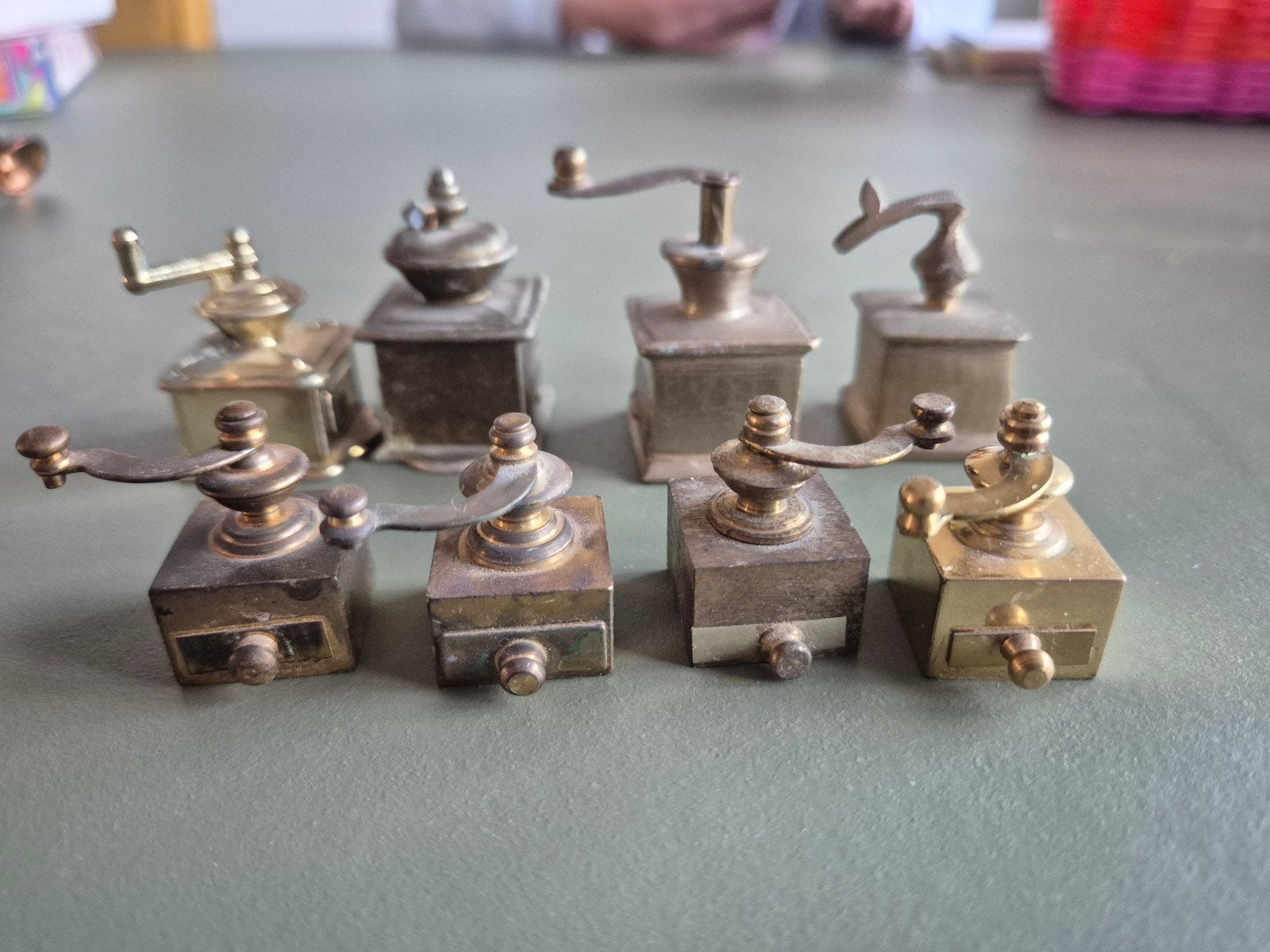 Vintage Letterbak Miniaturen (veel koffiemolens), Ophalen