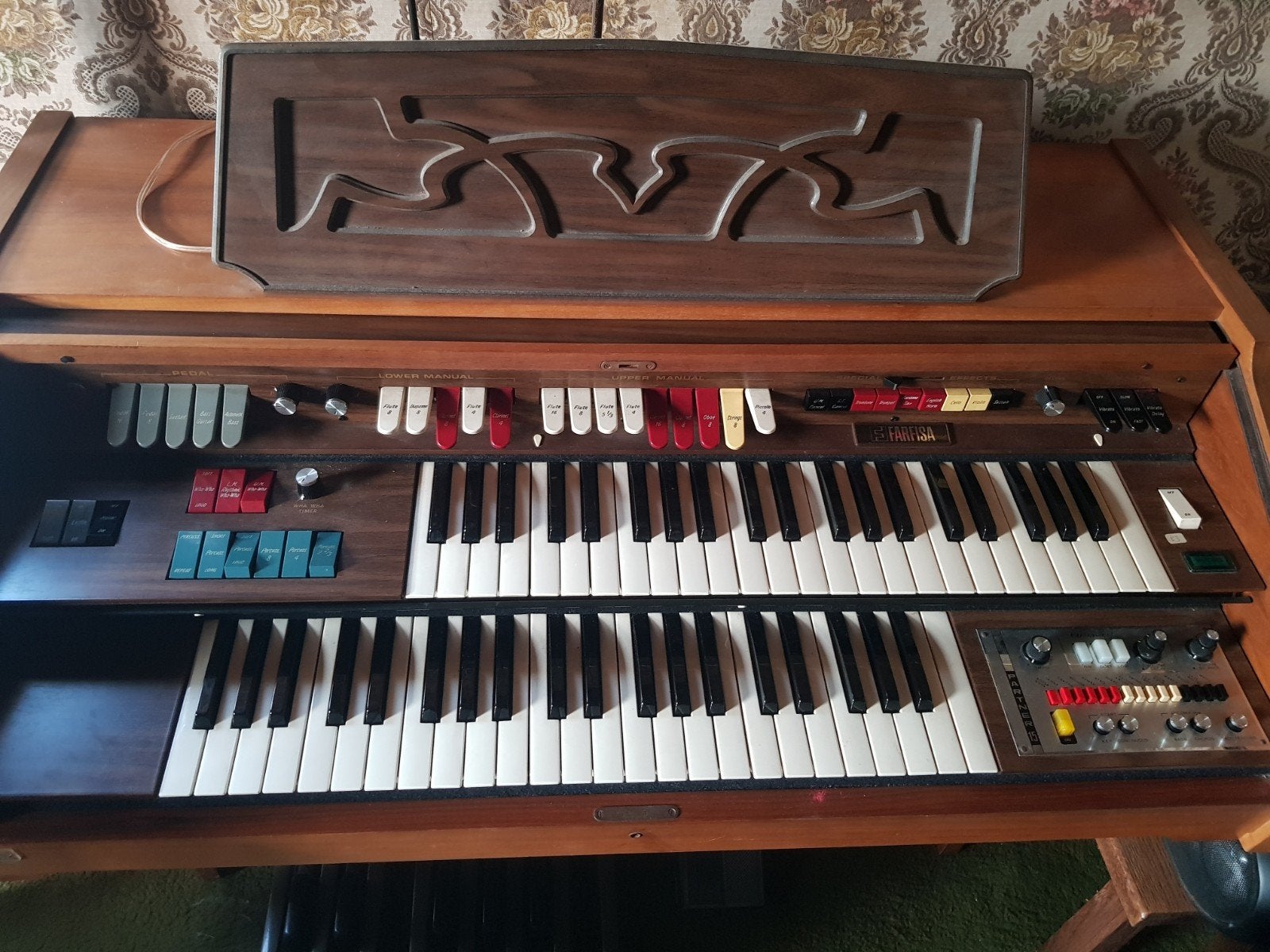 Vintage Farfisa F10 Orgel met Partner 15 Ritmebox, Ophalen