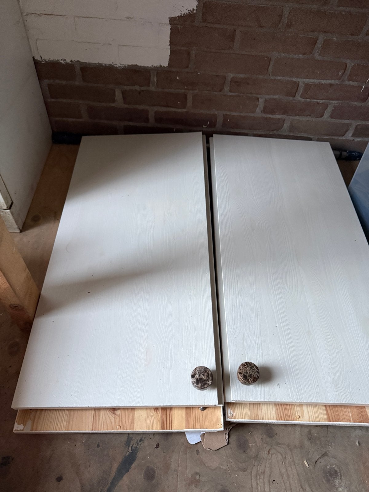 2x IKEA Ivar kast geschilderd - off white, Gebruikt, 100 tot 150 cm, Grenenhout, 25 tot 50 cm