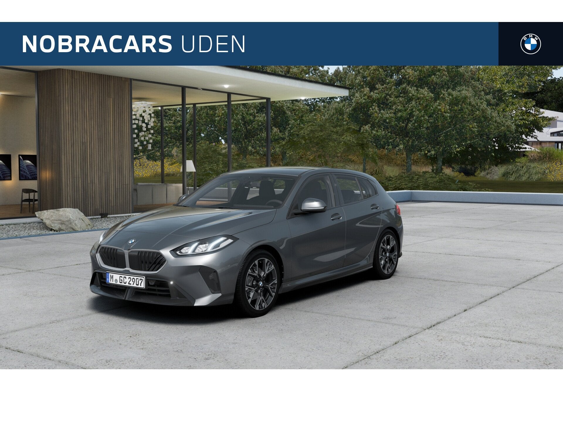 BMW 1 Serie 120 M Sport Automaat / Panoramadak / Sportstoele, Auto's, Zwart, 156 pk, Zwart, Bedrijf