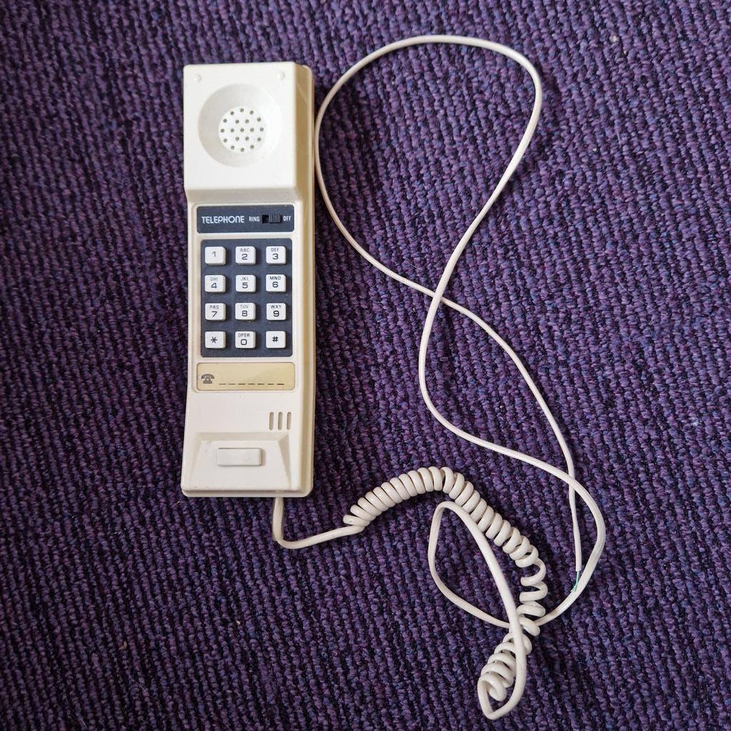 Vintage druktoetstelefoon - Jaren '80 retro design, Ophalen of Verzenden, Gebruikt