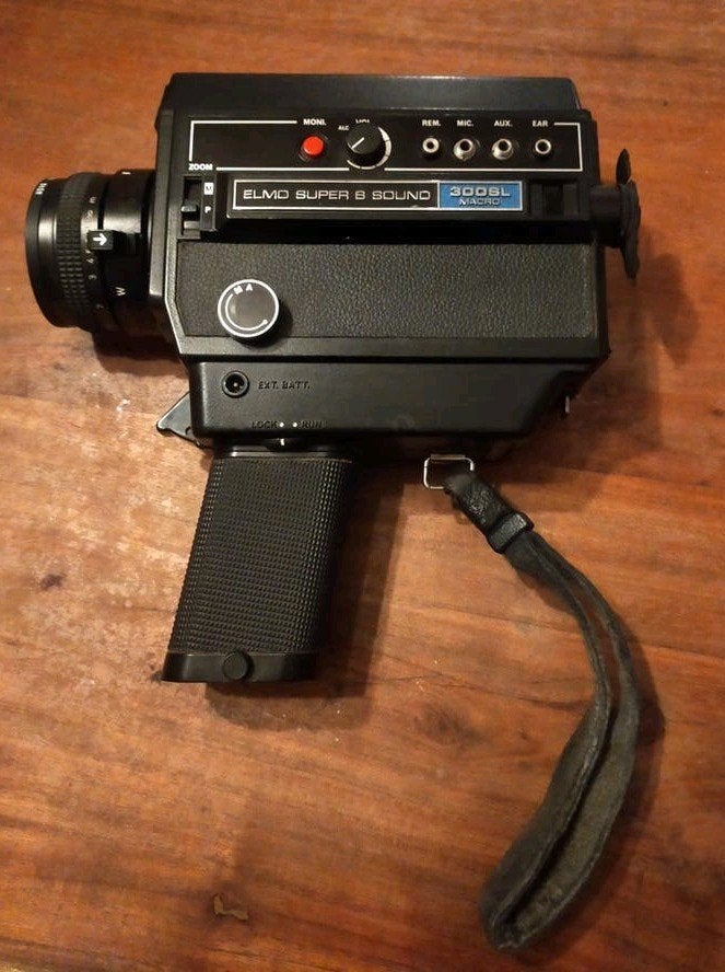 Vintage Elmo Super 8 Sound 300SL Macro Filmcamera, Ophalen of Verzenden