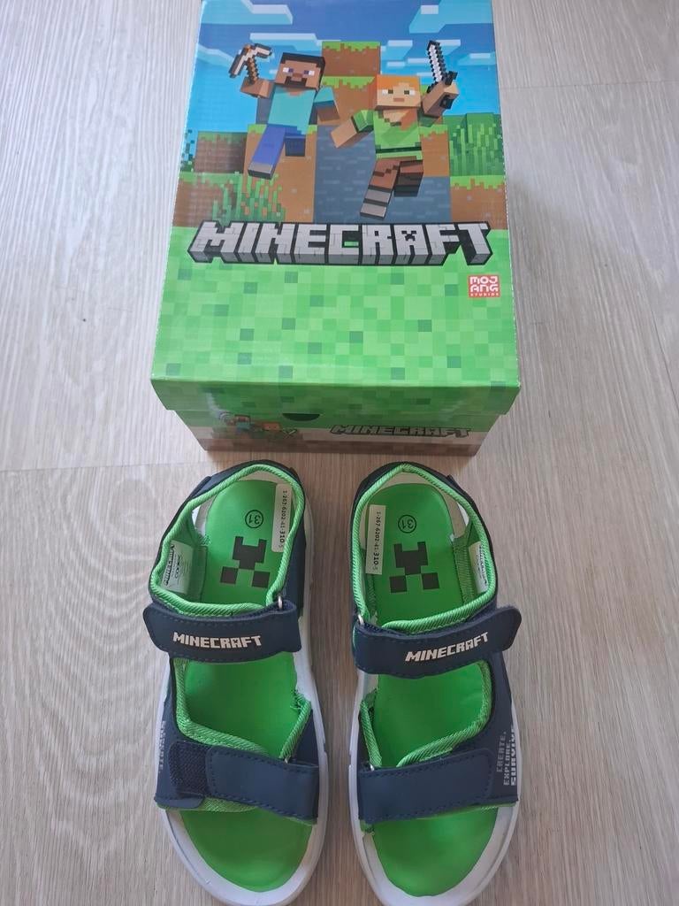 Minecraft jongens sandalen met lichtjes maat 31, Ophalen, Nieuw, Jongen, Overige typen