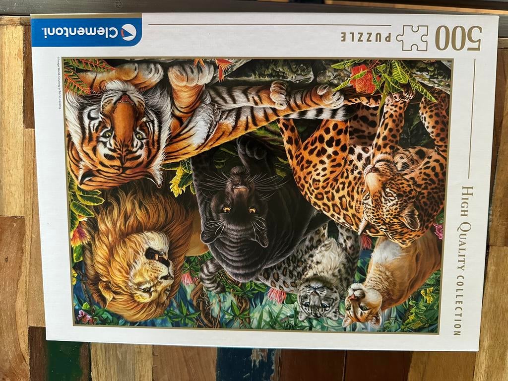 Puzzel dieren 500 stukjes, Ophalen of Verzenden, 500 t/m 1500 stukjes, Zo goed als nieuw