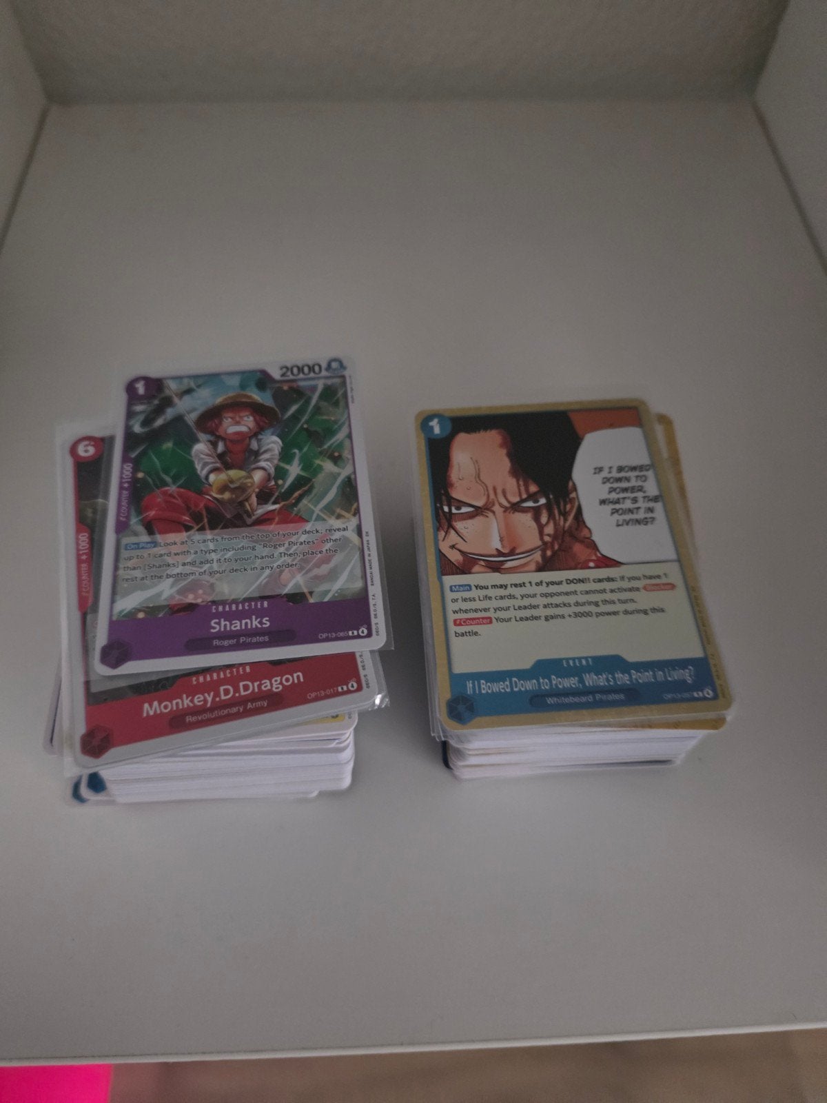 One piece op-13 bulk box, Ophalen, Zo goed als nieuw, Meerdere kaarten