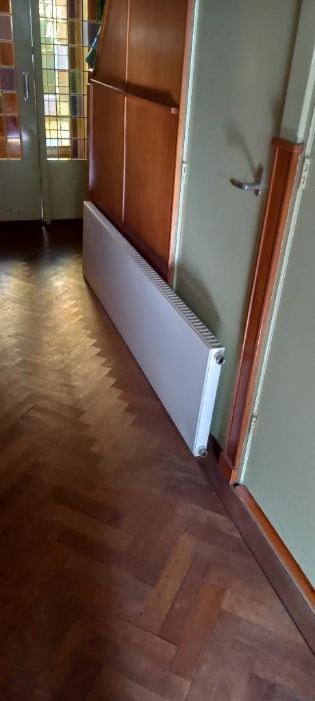 vlakke radiator 200x50cm, Ophalen, 30 tot 80 cm, Gebruikt, Radiator
