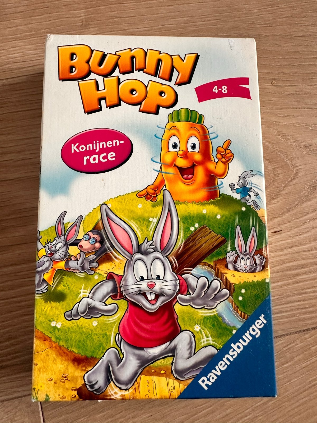 Bunny Hop Konijnenrace Bordspel Ravensburger, Een of twee spelers, Ophalen of Verzenden, Zo goed als nieuw