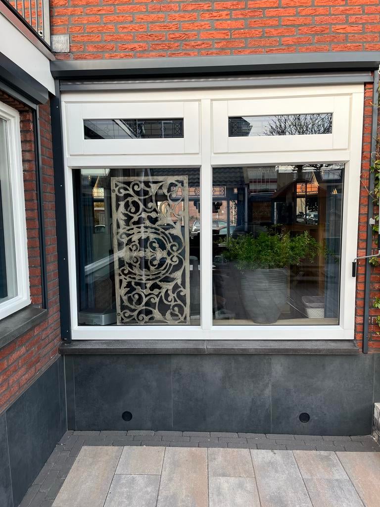 Kunstof kozijn ral kleur 9010 glas hr++ direct beschikbaar, Ophalen, Kunststof, Raamkozijn, Zo goed als nieuw
