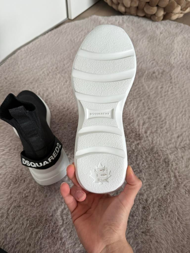 Nieuwe Dsquared2 sok-schoenen met aankoopbewijs, Zwart, Nieuw, Ophalen of Verzenden, Sneakers of Gympen