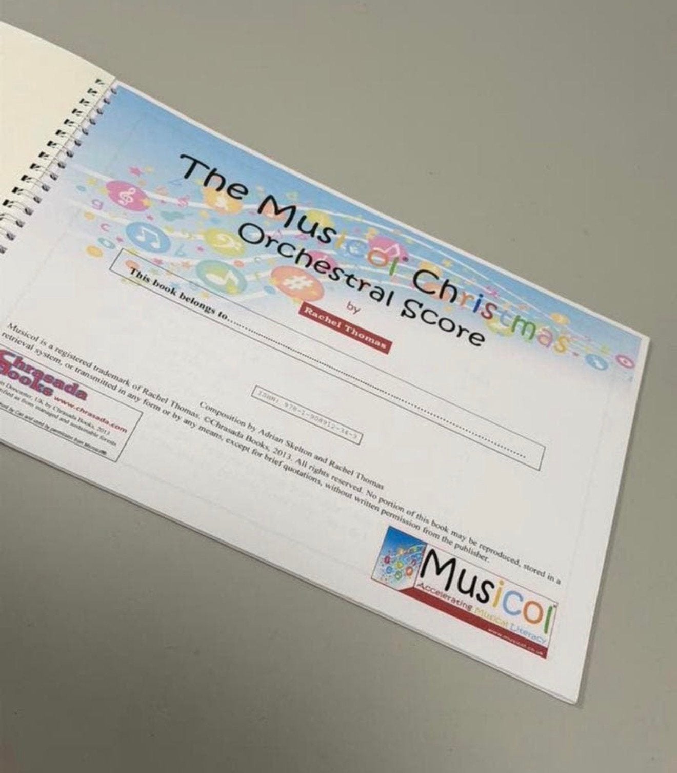 The Musicol Christmas Orchestral Score - Rachel Thomas Nieuw, Ophalen of Verzenden