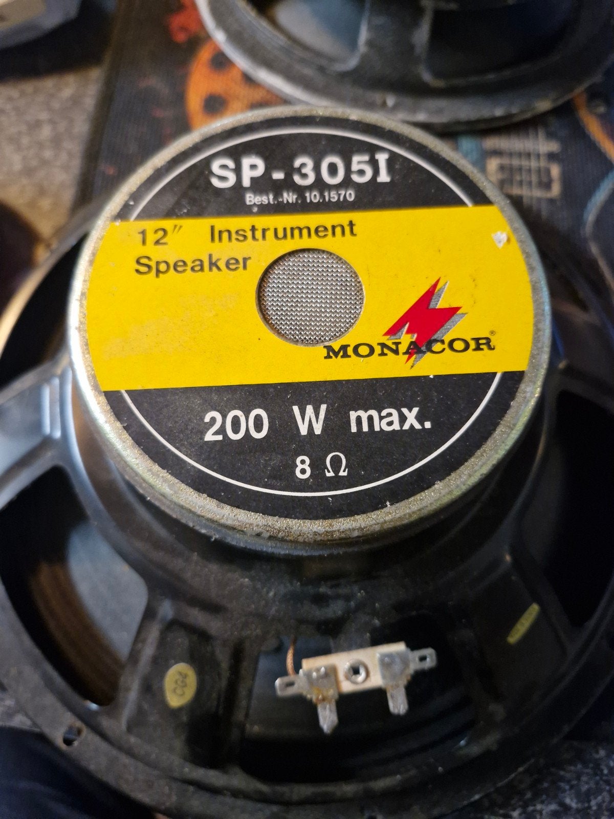 Monacor SP-305I 12" Instrument Speaker 200W 8 Ohm, Audio, Tv en Foto, Gebruikt, Overige typen, Ophalen of Verzenden, 150 watt of meer