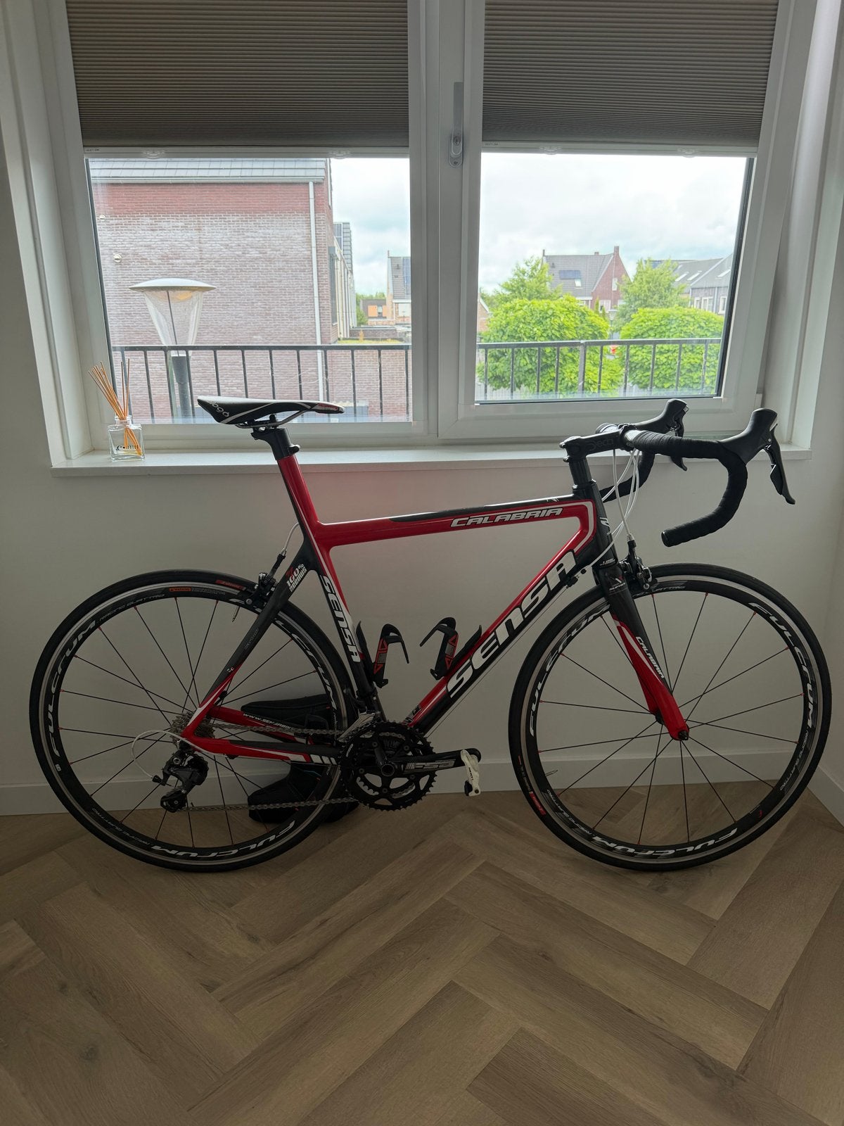 Sensa Calabria racefiets - 55cm carbon frame, 28 inch, Gebruikt, Carbon, Velgrem