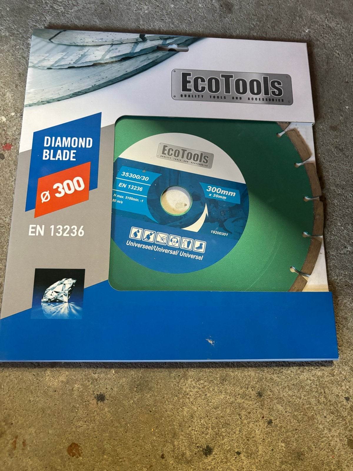 EcoTools Diamantzaagblad Ø 300mm - Nieuw, Ophalen, Nieuw, Overige typen